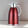 Thermoskanne 1,8L Isolierkanne Teekanne Thermosflasche Kaffeekanne Rot Bild 2