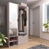 AX LIVING Garderobe Flur Milanoir 100 cm mit Spiegel Modern Kaschmir Bild 2