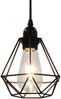 vidaXL Deckenleuchte mit Diamant-Design Schwarz 3 x E27 Glühbirnen 281634 Bild 4