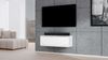 AX LIVING TV Lowboard zum Hängen Loriano 100 cm weiß Matt / Hochglanz Bild 3