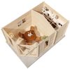 Alpholz 5-Eck Gartenhaus Liwa Compact mit Anbau Gartenhaus aus Holz Holzhaus mit 28 mm Wandstärke Blockbohlenhaus mit Montagematerial Bild 3
