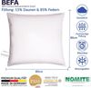 Daunenkissen kuscheliges Premium Daunenkopfkissen (mit 15% Daunenanteil) 80x80 cm, BEFA NATUR, Füllung: 15% Daunen, 85% Federn, Seitenschläfer, Bauchschläfer, Rückenschläfer, Made in Germany - himmlischer Schlafkomfort ((2 Stück)) Bild 3