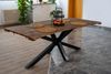 SAM® Baumkantentisch Soroa, massives Akazienholz, Baumkante, Spider-Gestell und Ansteckplatten Bild 3
