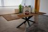SAM® Baumkantentisch Soroa, massives Akazienholz, Baumkante, Spider-Gestell und Ansteckplatten Bild 2