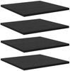 vidaXL Regalbrett 4 pcs Schwarz 40 x 40 x 1,5 cm Holzwerkstoff 875050 Bild 2