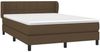 vidaXL Boxspringbett mit Matratze Dunkelbraun 140x190 cm Stoff, Härtegrad: H2 [3126240] Bild 3
