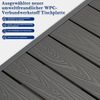 MeXo Gartentisch Terrassentische Aluminium WPC Tischplatte, Esstisch outdoor wetterfest (130x66x66cm), großer Loungetisch Gartentisch groß für außen Bild 3