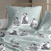Irisette Biber Bettwäsche Panda 8645-20 Pinguine Sterne Blau 135x200 Bild 2