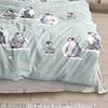 Irisette Biber Bettwäsche Panda 8645-20 Pinguine Sterne Blau 135x200 Bild 3