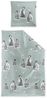 Irisette Biber Bettwäsche Panda 8645-20 Pinguine Sterne Blau 135x200 Bild 5