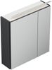 Spiegelschrank 60cm inkl. Design LED-Lampe und Glasböden grafit : Grafit Bild 3