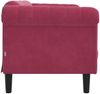 vidaXL Sofa 2-Sitzer Weinrot Samt 372579 Bild 5
