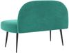 vidaXL Gepolsterte Bank mit Rückenlehne Türkis 110 x 60 x 76 cm Samt 42040795 Bild 4