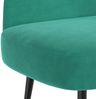 vidaXL Gepolsterte Bank mit Rückenlehne Türkis 110 x 60 x 76 cm Samt 42040795 Bild 5