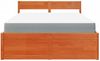 vidaXL Bett mit Schubladen und Matratze Wachsbraun 120x200 Massivholz 3281903 Bild 4