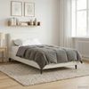 vidaXL Winterbettdecke Gepolstert Hellgrau 140 x 220 cm Mikrofaser 42026086 Bild 4