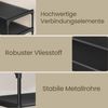 SONGMICS Schuhregal 3 Ebenen, Schuhablage, Schuhaufbewahrung, Eingangsbereich, Flur, platzsparend, 29,7 x 62,3 x 53,5 cm, Metallrahmen, Vliesstoff-Ablage, tintenschwarz Bild 5
