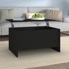 Couchtisch, Sofatisch Schwarz 80x55,5x41,5 cm Holzwerkstoff Bild 2