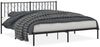vidaXL Bettgestell mit Kopfteil Metall Schwarz 180x200 cm 374441 Bild 2