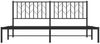 vidaXL Bettgestell mit Kopfteil Metall Schwarz 180x200 cm 374441 Bild 5