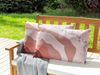 Gartenkissen 2er Set Abstraktes Muster CAMPEI 40 x 60 cm Rosa Bild 3