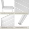 tectake Esszimmerstuhl Küchenstühle Kunstleder (Set, 8 St), Leicht, weich, sehr bequem und verfügen über einen hohen Sitzkomfort Bild 3