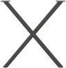 vidaXL Esstischbeine X-Form 2 Stk. Anthrazit 70x(72-73) cm Stahl 4012918 Bild 5