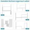 Youyijia Bücherregal Bücherregal Verstellbar Ausziehbar Standregal Schreibtisch-Organizer Bild 4