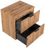 Waschtischunterschrank 60cm ADELAIDE-56, Wotaneiche mit gerillter Front, B/H/T ca. 60,6/59,2/46,5 cm Bild 2