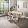 alesvelt Esstisch CENTRO TRAVERTINO Dänisch-Ovaler Keramiktisch im Monolith-Design (1-Tisch), 180x90x76 cm Keramik, Travertin-Design Bild 3