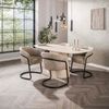 alesvelt Esstisch CENTRO TRAVERTINO Dänisch-Ovaler Keramiktisch im Monolith-Design (1-Tisch), 180x90x76 cm Keramik, Travertin-Design Bild 2