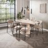 alesvelt Esstisch CENTRO TRAVERTINO Dänisch-Ovaler Keramiktisch im Monolith-Design (1-Tisch), 180x90x76 cm Keramik, Travertin-Design Bild 4