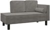 vidaXL Schlafsofa 2-Sitzer Hellgrau Samt [340703] Bild 3