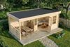 Alpholz Gartenhaus Hanna Gartenhaus aus Holz Holzhaus mit 40 mm Wandstärke inklusive Terrasse Blockbohlenhaus mit Montagematerial Bild 4