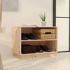 vidaXL Schuhregal 60x34x45 cm Massivholz Kiefer 813545 Bild 3