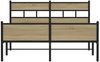 vidaXL Bettgestell ohne Matratze Sonoma-Eiche 140x200 cm Holzwerkstoff 4017291 Bild 4