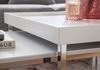 Couchtisch 2er Set Holz / Metall Sofatisch Eckig Weiß Modern, Beistelltisch 2. .. Bild 5