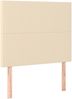 vidaXL Boxspringbett mit Matratze Creme 90x200 cm Stoff 3136410 Bild 5