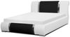 Polsterbett Bett Doppelbett ZENO Kunstleder Weiss- Schwarz 160x200 cm Bild 4