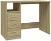 vidaXL Schreibtisch mit Schubladen Sonoma-Eiche 102x50x76 cm 823035 Bild 2