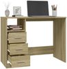 vidaXL Schreibtisch mit Schubladen Sonoma-Eiche 102x50x76 cm 823035 Bild 5