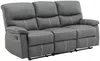 Vente-unique - CANBY Sofa and armchair set Kunstleder Grau - B 90 cm x H 95 cm x L 79 cm183 cm Bild 4