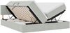vidaXL Bett mit LED-Lichtleisten Hellgrau 200 x 200 cm Samt 3371615 Bild 2
