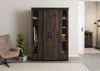 Kleiderschrank Mango 140x65x200 grau lackiert RAILWAY #269 Bild 4