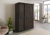 Kleiderschrank Mango 140x65x200 grau lackiert RAILWAY #269 Bild 2