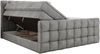 Boxspringbett ALTIVO KING DUO, Doppelbett mit Stauraum Multipocket-Matratze und Topper Bett mit Kopfteil, Fußteil - 140 x 200 cm - Hellgrau Velvet - H4 Bild 5