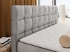 Boxspringbett ALTIVO KING DUO, Doppelbett mit Stauraum Multipocket-Matratze und Topper Bett mit Kopfteil, Fußteil - 140 x 200 cm - Hellgrau Velvet - H4 Bild 3