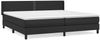 vidaXL Boxspringbett mit Matratze Schwarz 200x200 cm Kunstleder, Härtegrad: H2 [3130739] Bild 2
