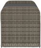 vidaXL Sitzbank mit Stauraum & Kissen Grau 115x51x52 cm Poly Rattan 365728 Bild 5