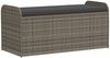 vidaXL Sitzbank mit Stauraum & Kissen Grau 115x51x52 cm Poly Rattan 365728 Bild 2